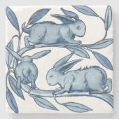 Dessous-de-verre En Pierre William De Morgan Rabbits (Devant)