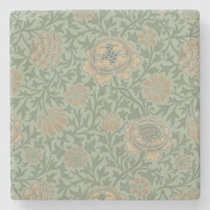 Dessous-de-verre En Pierre William Morris motif floral Grafton vert sauge
