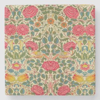 Dessous-de-verre En Pierre William Morris Rose Floral Chintz rose