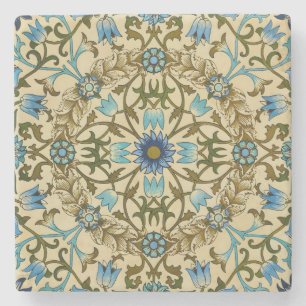 Dessous-de-verre En Pierre William Morris Vintage Blue Motif Sans Couture