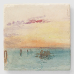 Dessous-de-verre En Pierre William Turner - Le lagon près de Venise au couche