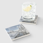 Dessous-de-verre En Pierre Winter Wonderland (Côté)