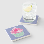 Dessous-de-verre En Pierre WIth Polka Dot Cherry (Côté)