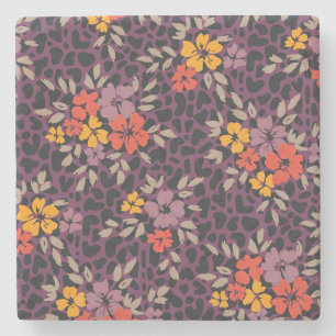 Dessous-de-verre En Pierre Xmas Poison Bold Oversize Main Painted Floral