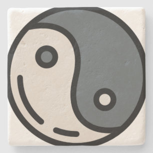 Dessous-de-verre En Pierre yin-yang