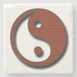 Dessous-de-verre En Pierre Yin Yang par Shirley Taylor