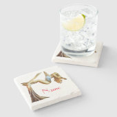 Dessous-de-verre En Pierre yoga aérien Thunder_Cove (Côté)