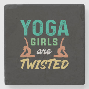 Dessous-de-verre En Pierre Yoga Lover Yoga Girls Are Twisted