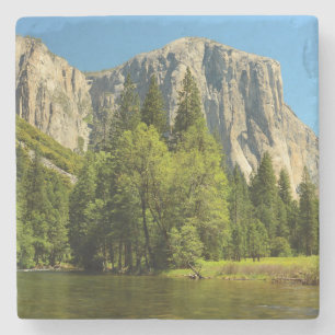 Dessous-de-verre En Pierre Yosemite depuis le fond de la vallée, Sierra-Nevad