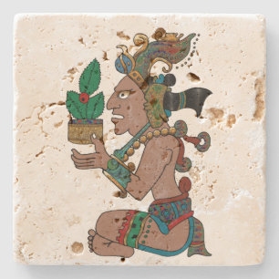 Dessous-de-verre En Pierre Yucatan Psychedelic Mexicano Visiones