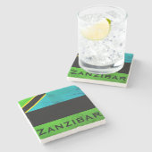 Dessous-de-verre En Pierre Zanzibar, Tanzanie (océan Indien) (Côté)