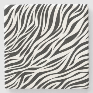 Dessous-de-verre En Pierre Zebra Animal Skin Imprimer Motif-15391