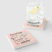 Dessous-de-verre En Pierre Zebra awareness (Côté)