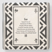 Dessous-de-verre En Pierre Zen (Devant)