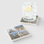 Dessous-de-verre En Pierre zES010 BARCELONE, Espagne, Europe, (Côté)