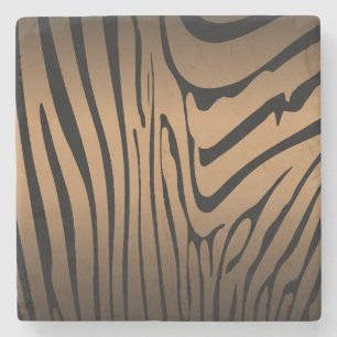 Dessous-de-verre En Pierre Zesty Zebra Brown
