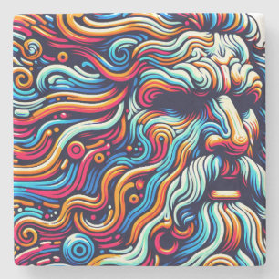 DESSOUS-DE-VERRE EN PIERRE ZÉUS