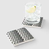 DESSOUS-DE-VERRE EN PIERRE ZIG ZAG (Côté)