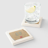 Dessous-de-verre En Pierre Zodiac - Pisces - Coaster (Côté)