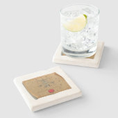 Dessous-de-verre En Pierre Zodiaque - Balance - Dessous de verre (Côté)