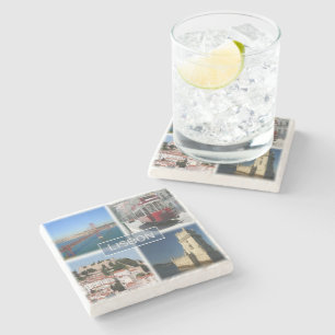 Dessous-de-verre En Pierre zPT007 LISBON, Portugal, Europe,