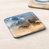 Dessous de verre en plastique de Yellowstone-Les L (Côté gauche)