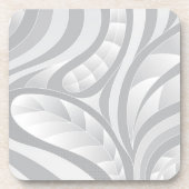 Dessous de verre en plastique d'impression Abstrai (Devant)