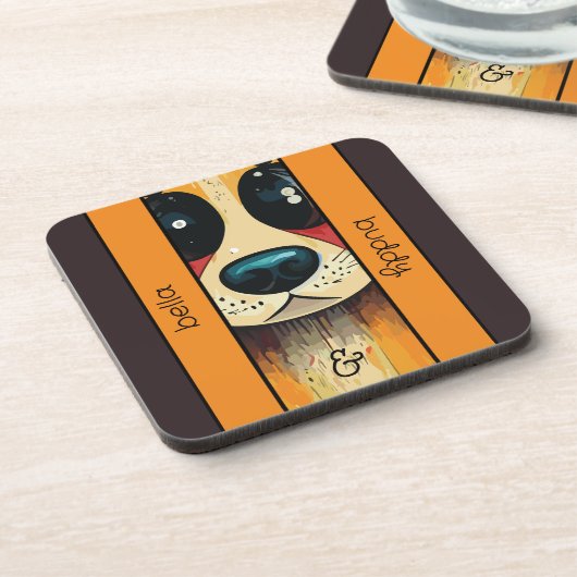 Dessous de verre en plastique dur (Côté gauche)