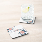 Dessous de verre en plastique dur à monogramme flo (Côté Droit)