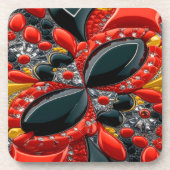 Dessous de verre en plastique dur aux couleurs all (Devant)