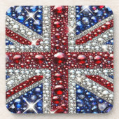 Dessous de verre en plastique dur aux couleurs bri (Devant)