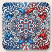 Dessous de verre en plastique dur aux couleurs fra (Devant)