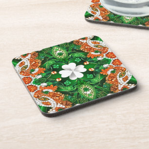 Dessous de verre en plastique dur aux couleurs irl