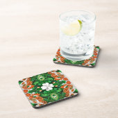 Dessous de verre en plastique dur aux couleurs irl (Côté Droit)