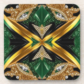 Dessous de verre en plastique dur aux couleurs jam (Devant)