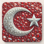 Dessous de verre en plastique dur aux couleurs tur (Devant)