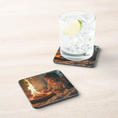 Dessous de verre en plastique dur avec arrière - p (Côté Droit)