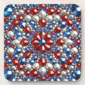 Dessous de verre en plastique dur avec couleurs Pa (Devant)