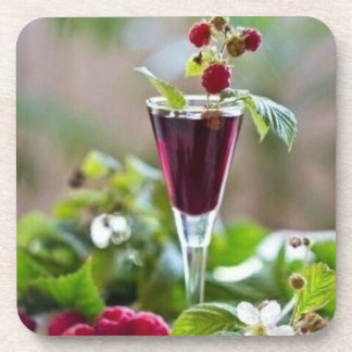 Dessous de verre en plastique dur avec dossier en