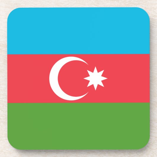 Dessous de verre en plastique dur avec drapeau d'A (Devant)