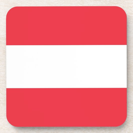 Dessous de verre en plastique dur avec drapeau d'A (Devant)