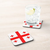 Dessous de verre en plastique dur avec drapeau de (Côté Droit)