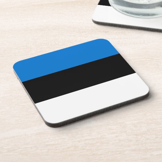 Dessous de verre en plastique dur avec drapeau d'E (Côté gauche)