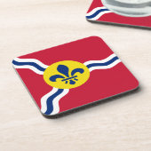 Dessous de verre en plastique dur avec drapeau de (Côté gauche)