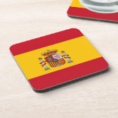 Dessous de verre en plastique dur avec drapeau d'E (Côté gauche)