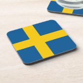 Dessous de verre en plastique dur avec drapeau de  (Côté gauche)