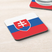 Dessous de verre en plastique dur avec drapeau de (Côté gauche)