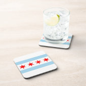 Dessous de verre en plastique dur avec drapeau de (Côté Droit)