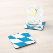 Dessous de verre en plastique dur avec drapeau de  (Côté Droit)