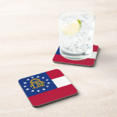 Dessous de verre en plastique dur avec drapeau de  (Côté Droit)